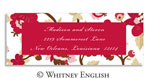 Whitney English Address Labels - Red Francie (Holiday) (615337)